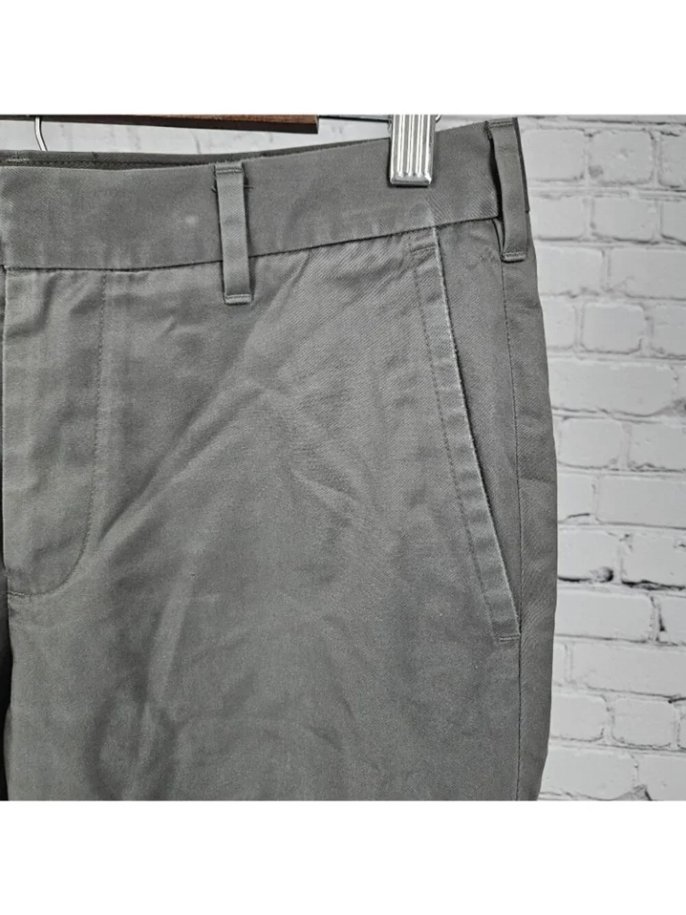 Bonobos Grey Thursday Slim Fit 100% Cotton Flat Front Straight Chino Pants 30x29